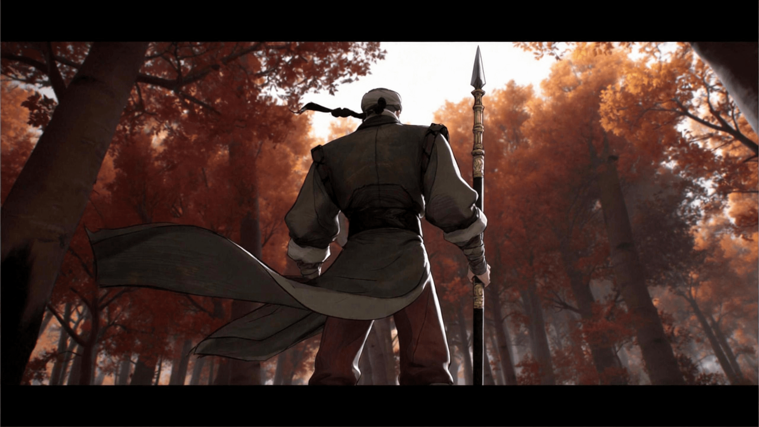 Spear warrior back